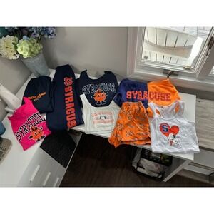 Syracuse Orange Mascot Apparel Lot Sweatshirt Joggers Shorts Tanks Women 8 items